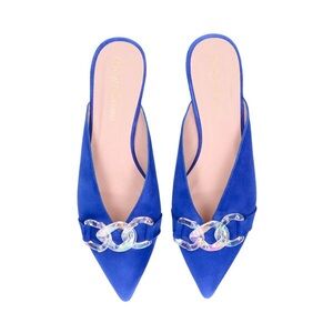 Pretty Ballerinas Mule Blue Suede 36